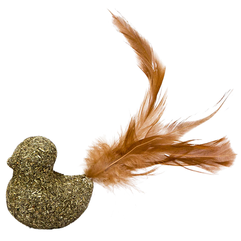 Игрушка для кошек из мяты Птичка с хвостиком 49мм