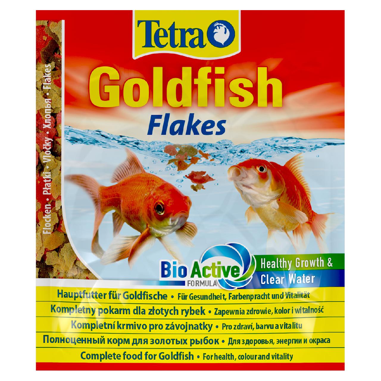 TetraGoldfish Flakes корм в хлопьях для золотых рыбок 12г (пакет)