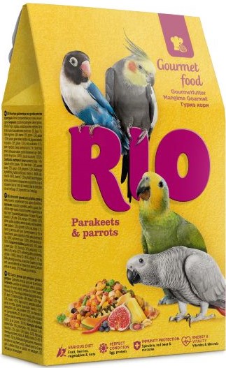 Рио Гурмэ корм д/средних и крупных попугаев 250г