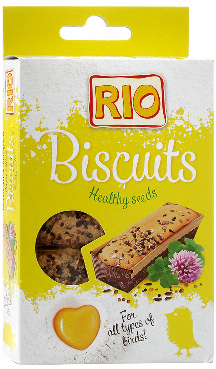 РИО Бисквиты для птиц с полезными семенами, 5х7г