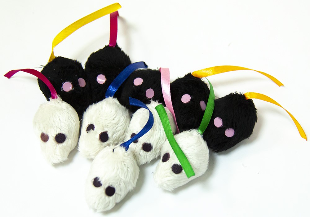 Игрушка "Мышь" погремушка цветная №10 1шт