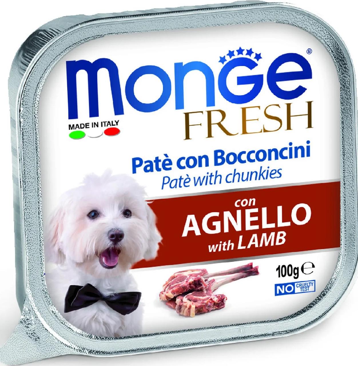 Monge Dog Fresh ламистер для собак ягненок 100г