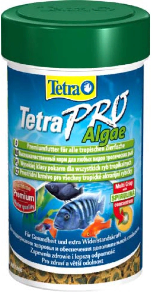 TetraPro Algae Crisps раст. корм для всех видов рыб в чипсах 100мл