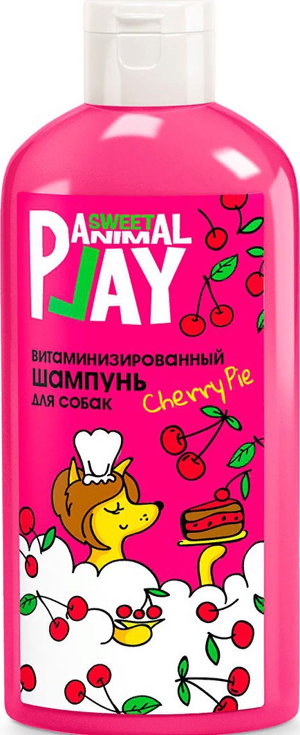Шампунь Энимал Плэй Sweet д/собак витаминизированный Вишневый пай 300мл