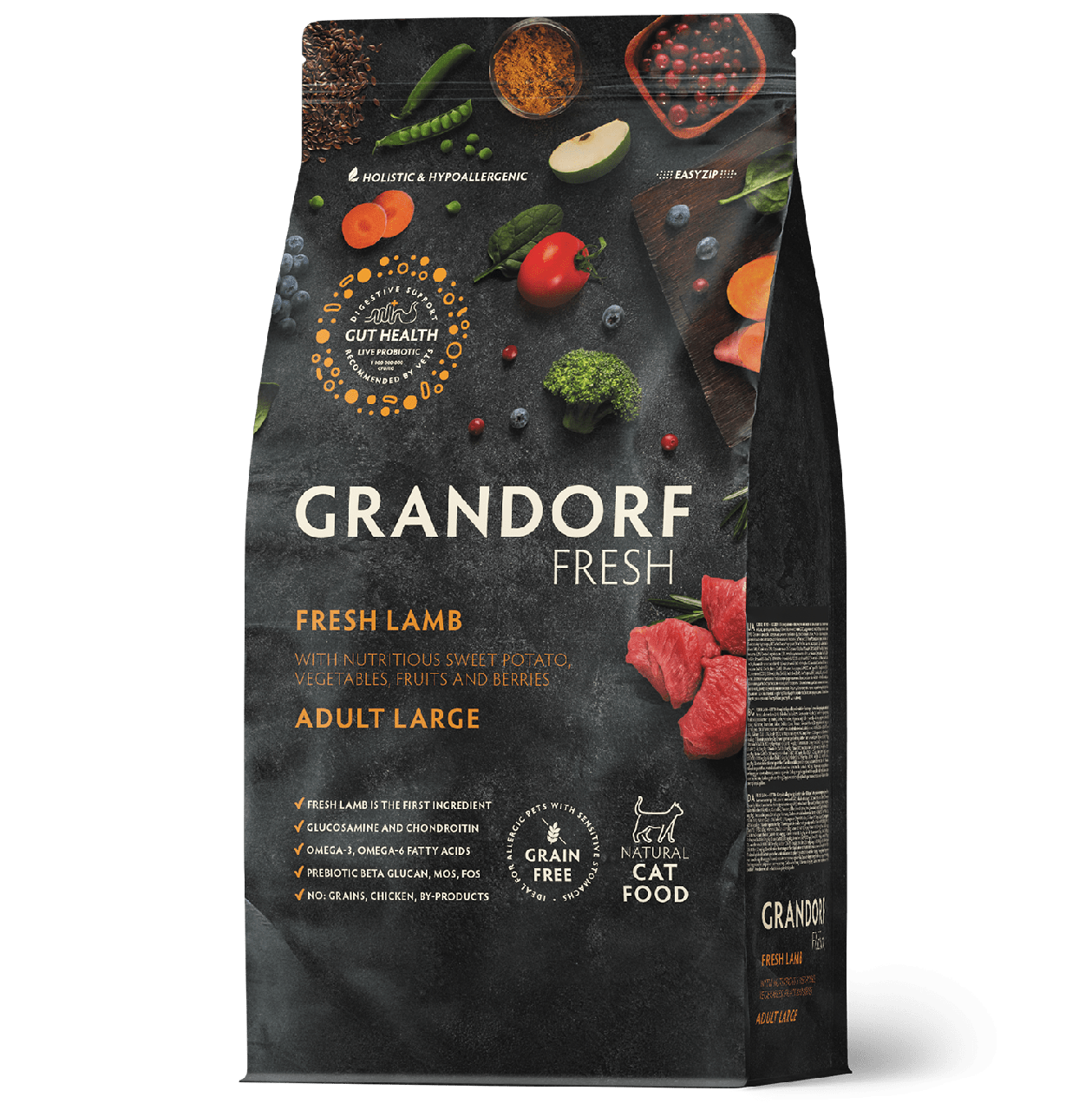 GRANDORF Fresh Cat LARGE Lamb&Sweet Potato ягненок с бататом для КРУПНЫХ кошек