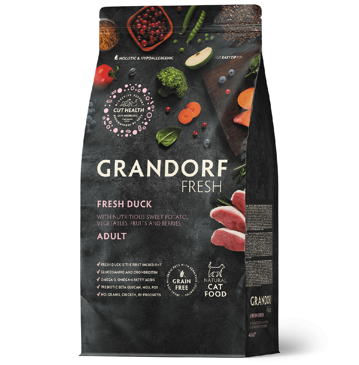 GRANDORF Fresh Cat ADULT Duck&Sweet Potato утка с бататом для кошек