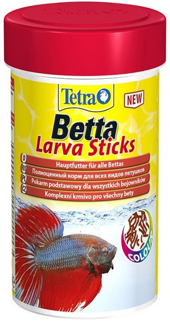 TetraBetta LarvaSticks корм в форме мотыля для петушков 100мл