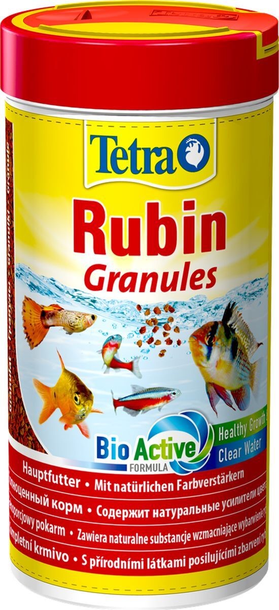 TetraRubin Granules корм в гранулах для улучшения окраса всех видов рыб 250мл