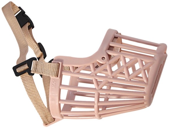 Намордник пластиковый с нейлоновым ремешком №5, 75*55*120мм