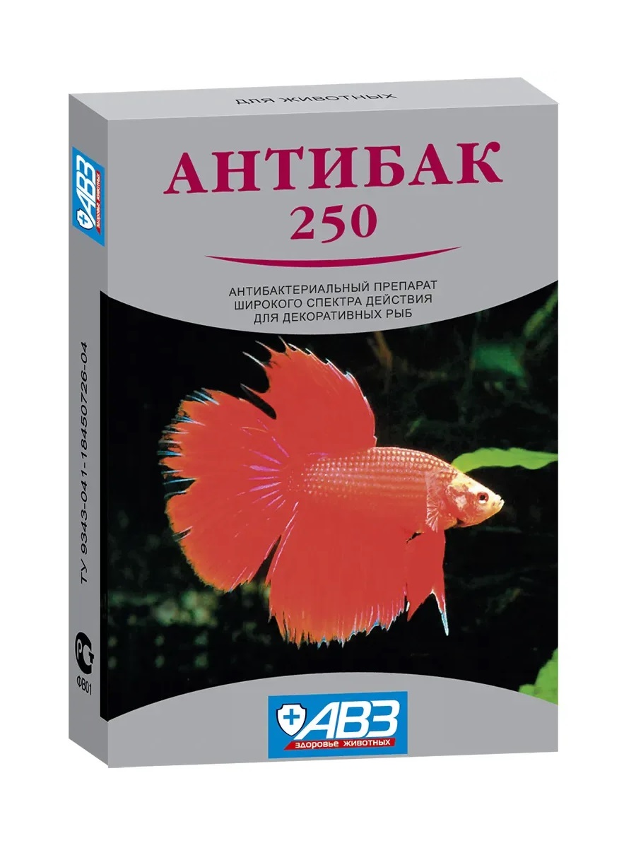 Антибак 250, 6 таблеток