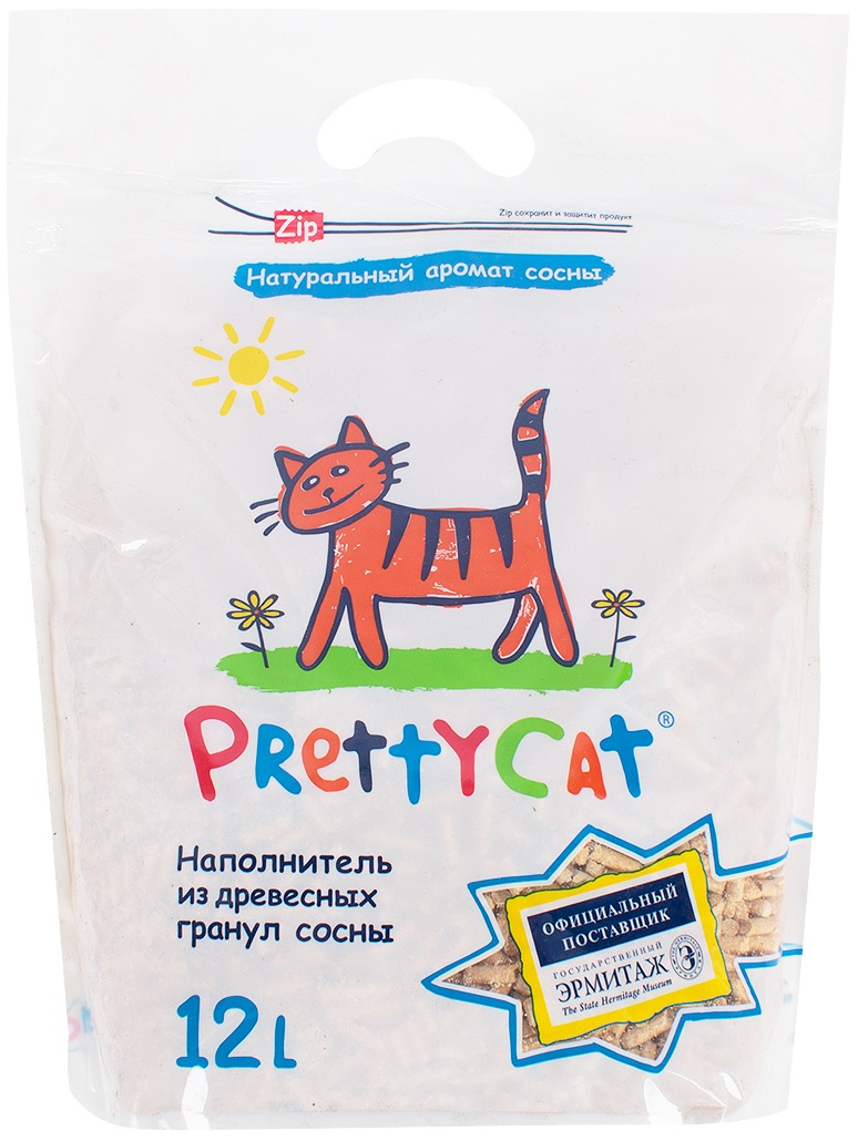 Наполнитель PrettyCat древесный Wood Granules 12л