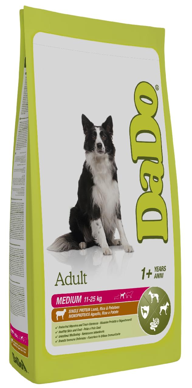 Dado dog корм гипоаллергенный для средних собак ягненок/рис/картофель