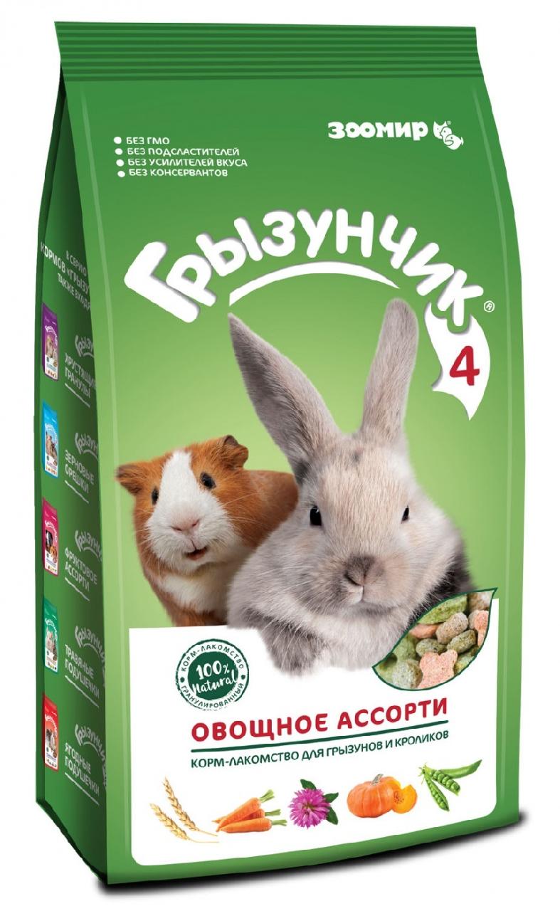 ЗООМИР "Грызунчик 4 овощное ассорти" 200г