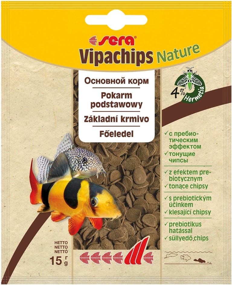 Сера Корм для сомов и донных рыб VIPACHIPS 15г (пакетик)