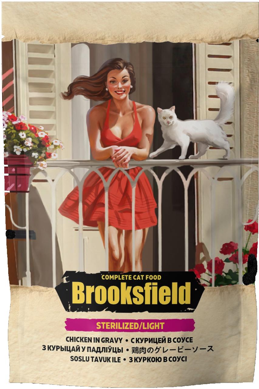 BROOKSFIELD Cat пауч д/кошек Sterilized/Light курица в соусе 85г