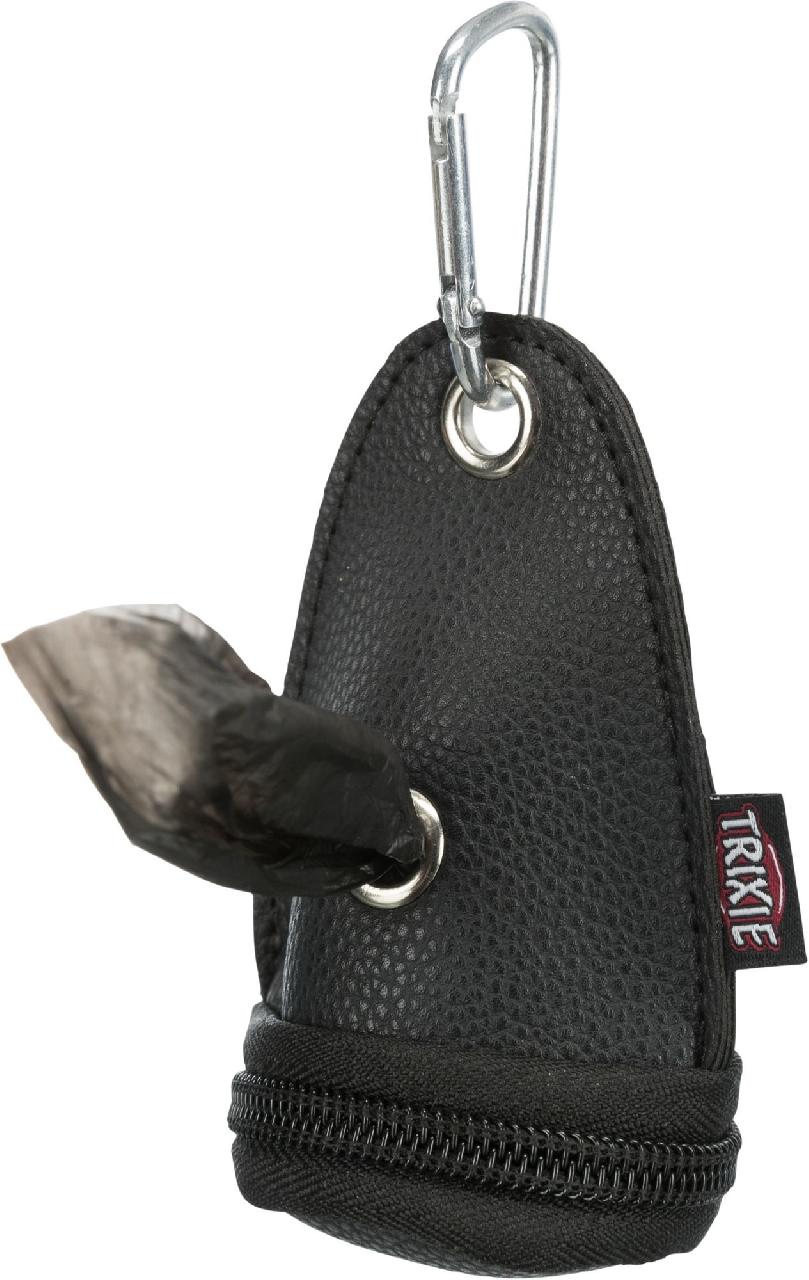 Контейнер для уборочныйх пакетов за собаками, искусственная кожа, 1 рулон по 20 пакетов