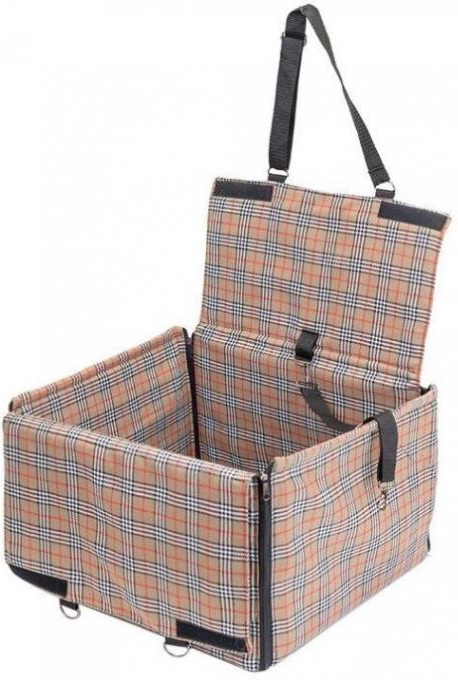 Автогамак-переноска складной, шотландка 40*45*28см