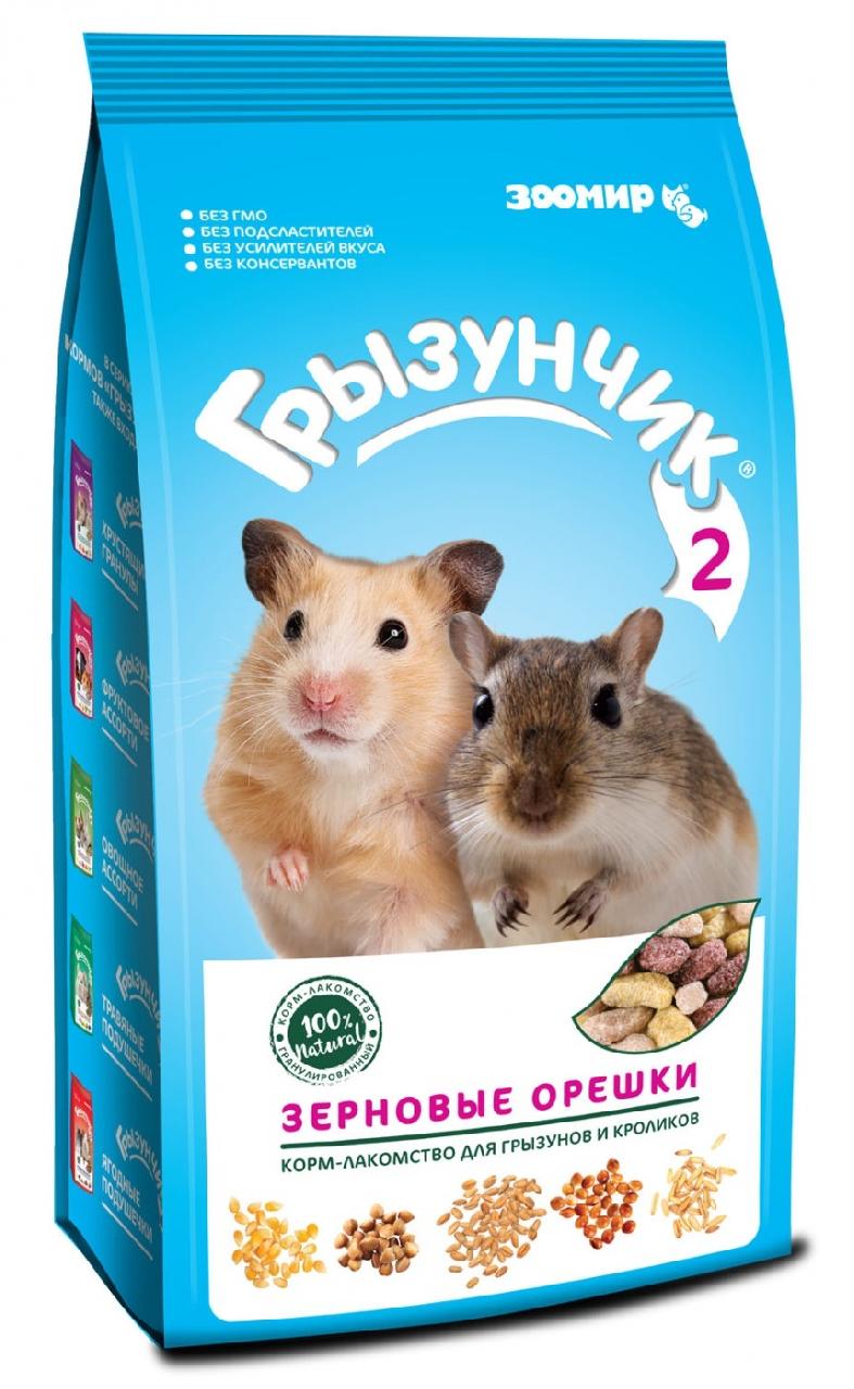 ЗООМИР "Грызунчик 2 зерновые орешки" 250г