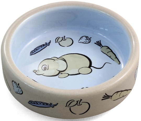 Миска керамическая для мелких животных "Мышонок", 0,1л