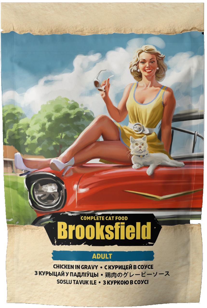 BROOKSFIELD Cat пауч д/к Курица в соусе 85г
