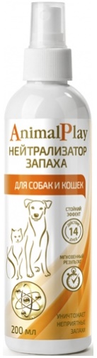 Энимал Плэй Нейтрализатор запаха для собак и кошек 200мл