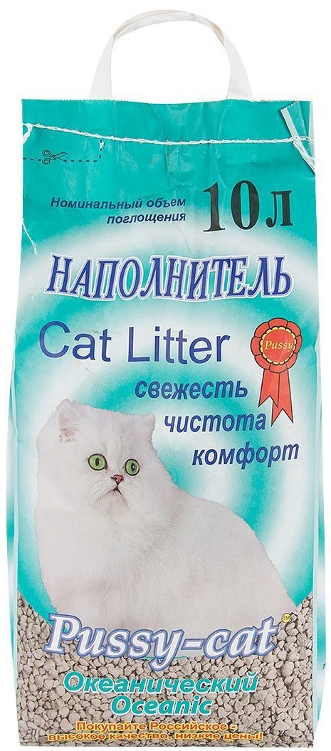 Наполнитель ПУСИ КЭТ океанический 10л