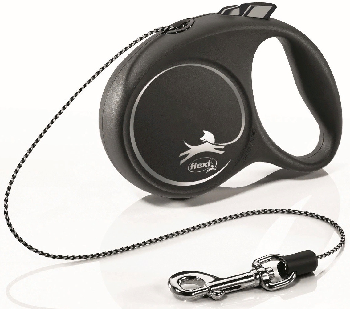 Рулетка FLEXI BLACK DESIGN трос 5м